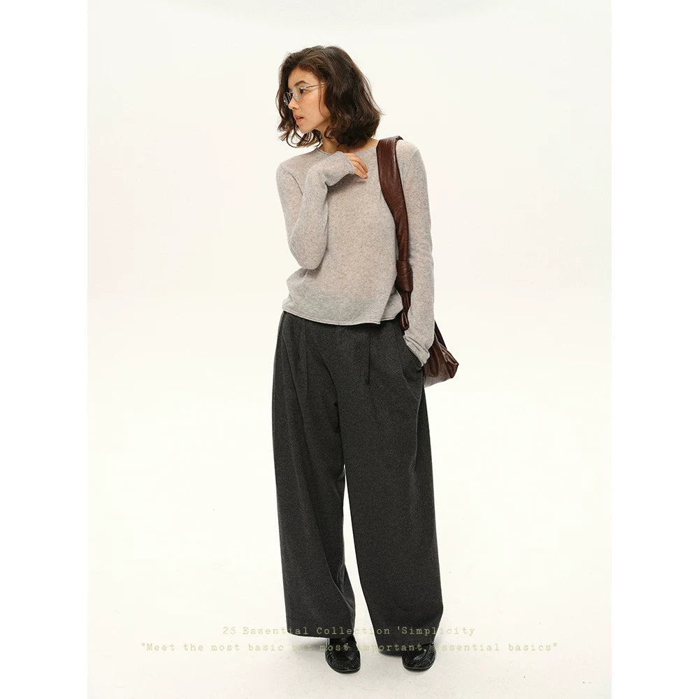 Wool & Alpaca Crew Neck Sweater - 360 view 11