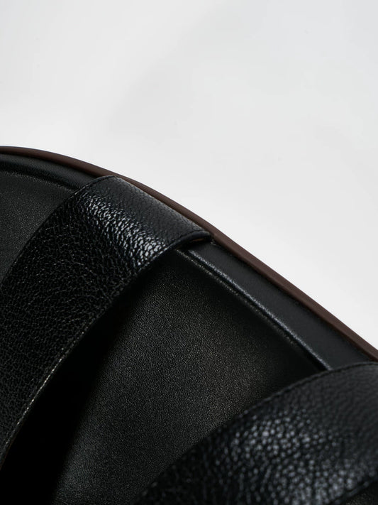 Premium Leather Slide Sandals