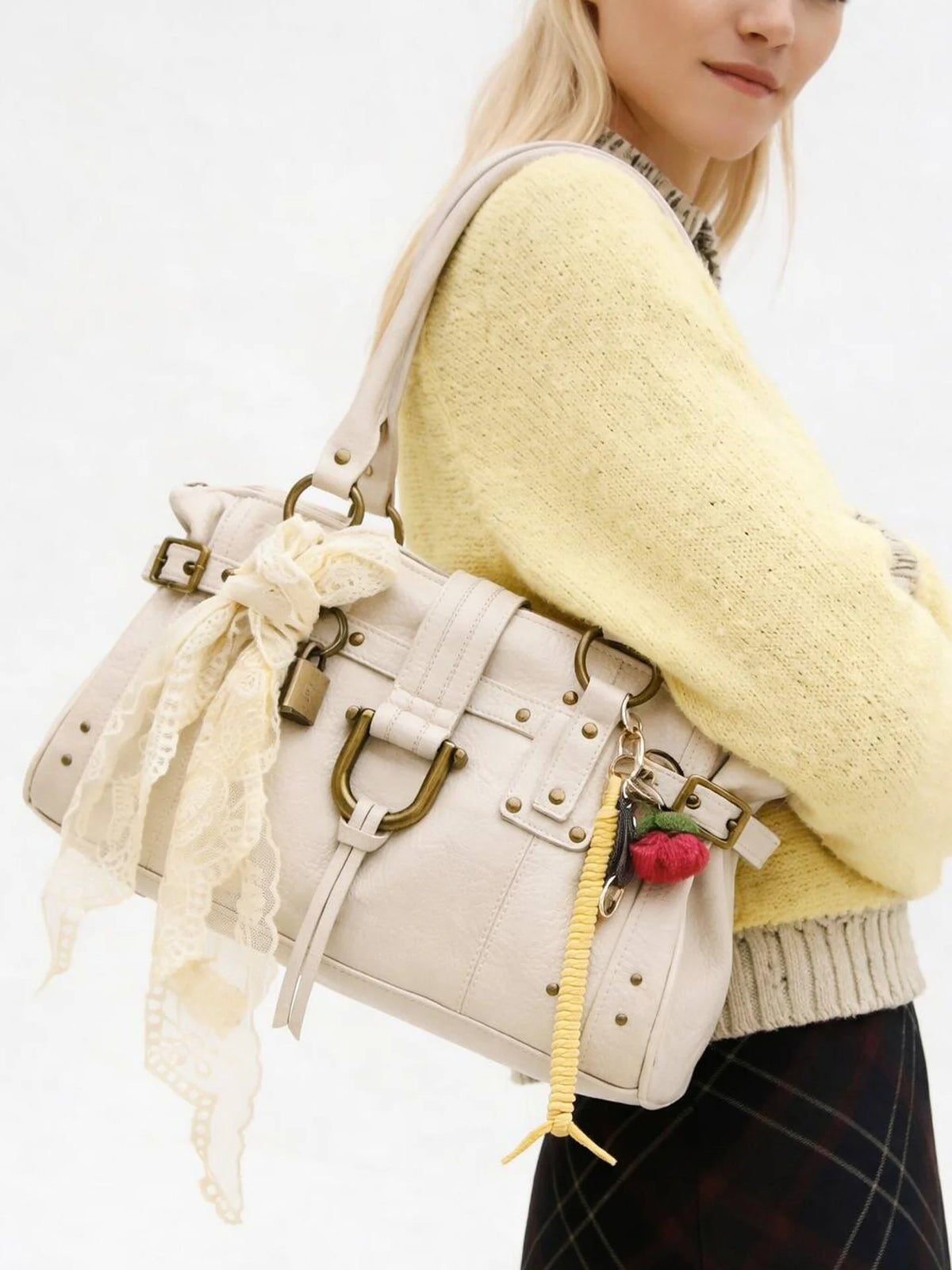 Vintage Studded Tote Bag detail 3