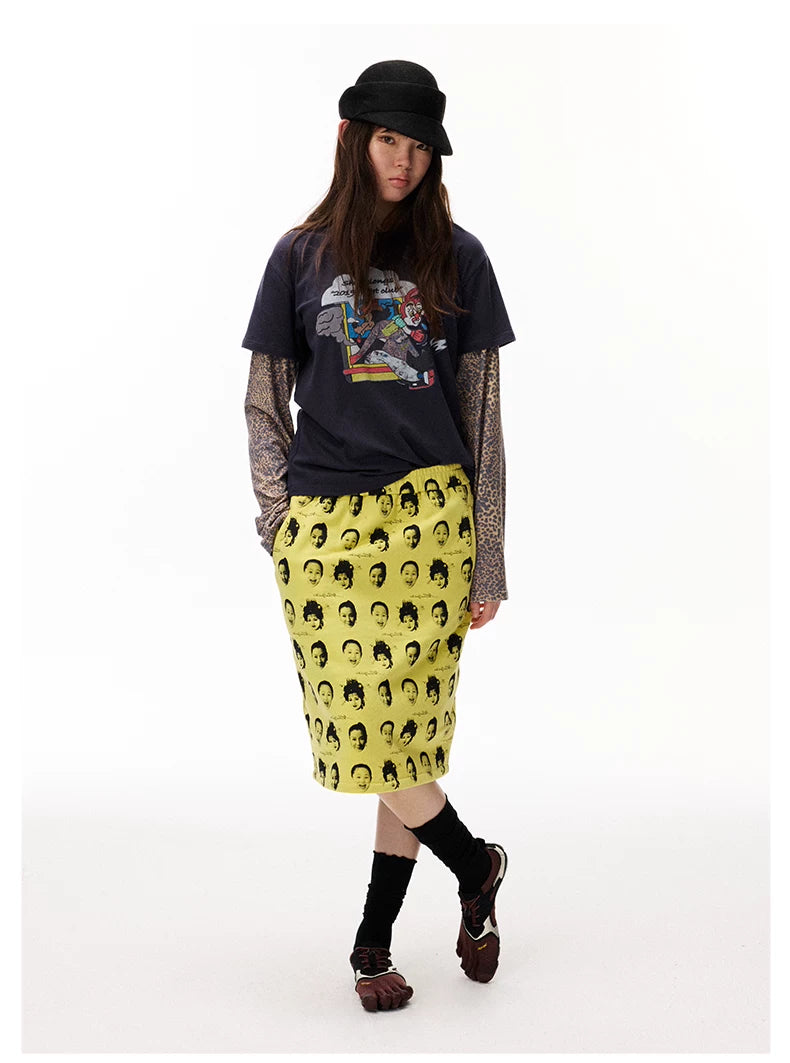 Layered Graphic Long Sleeve T-Shirt