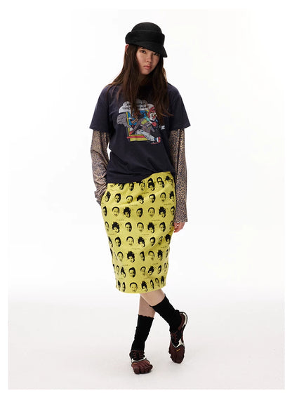 Layered Graphic Long Sleeve T-Shirt