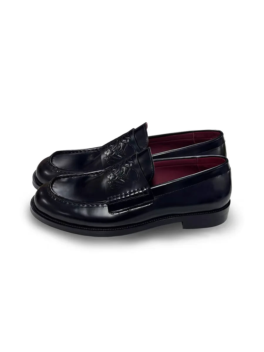 Men's Vintage Leather Elevator Loafers