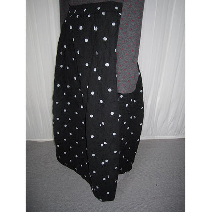 Polka-Dot High-Waist Midi Skirt