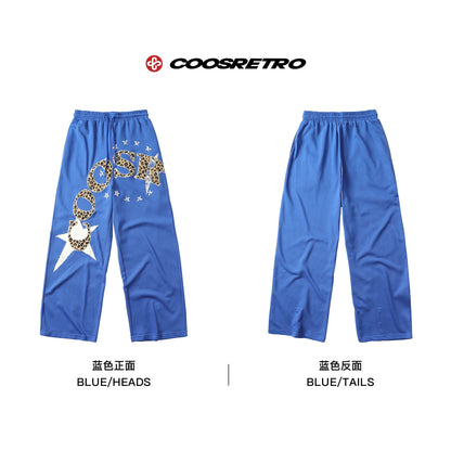 Graphic Star Embroidered Sweatpants