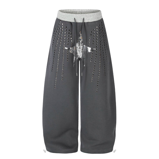 Studded Star Wide-Leg Sweatpants - view 1