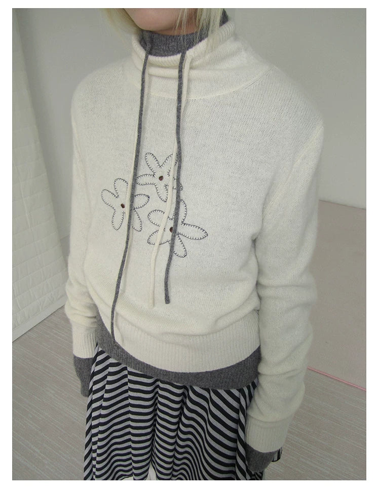 Heather Grey Half Zip Knit Sweater