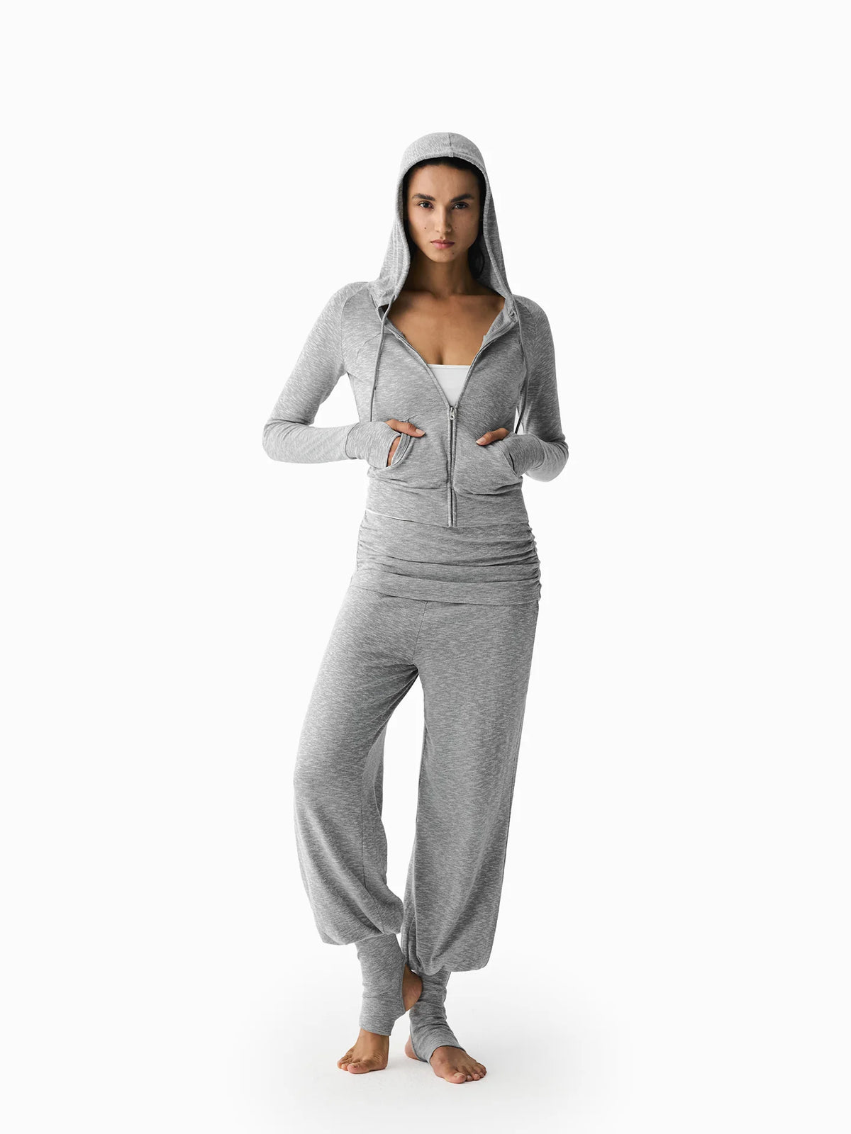 Hooded Zip Jacket and Jogger Set