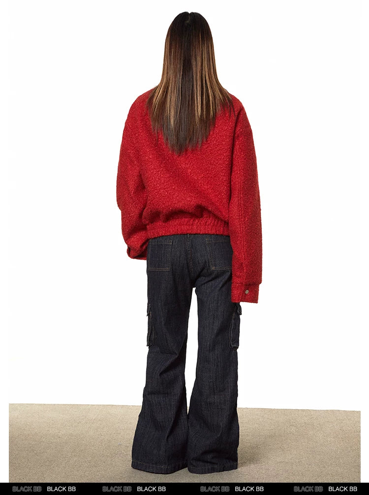 Cropped Stand Collar Padded Jacket