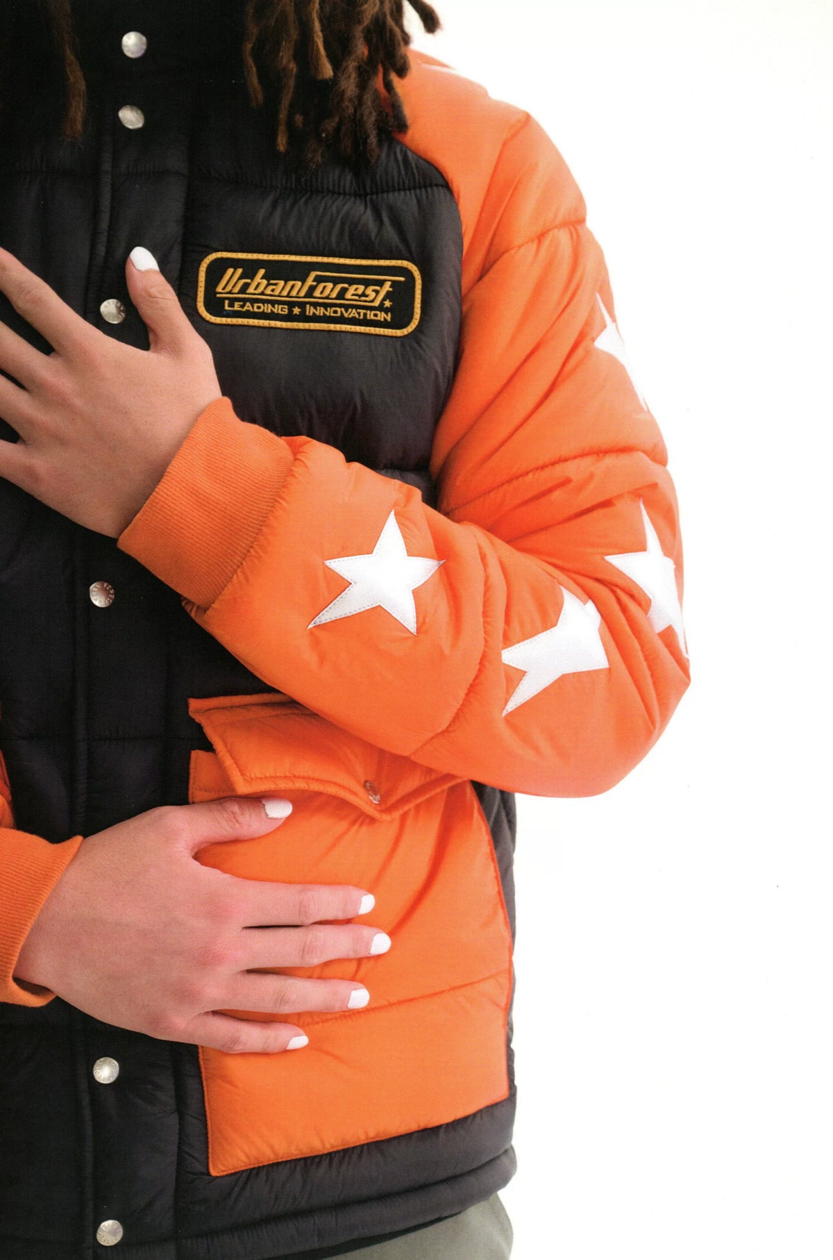 Star Print Puffer Jacket - view 4