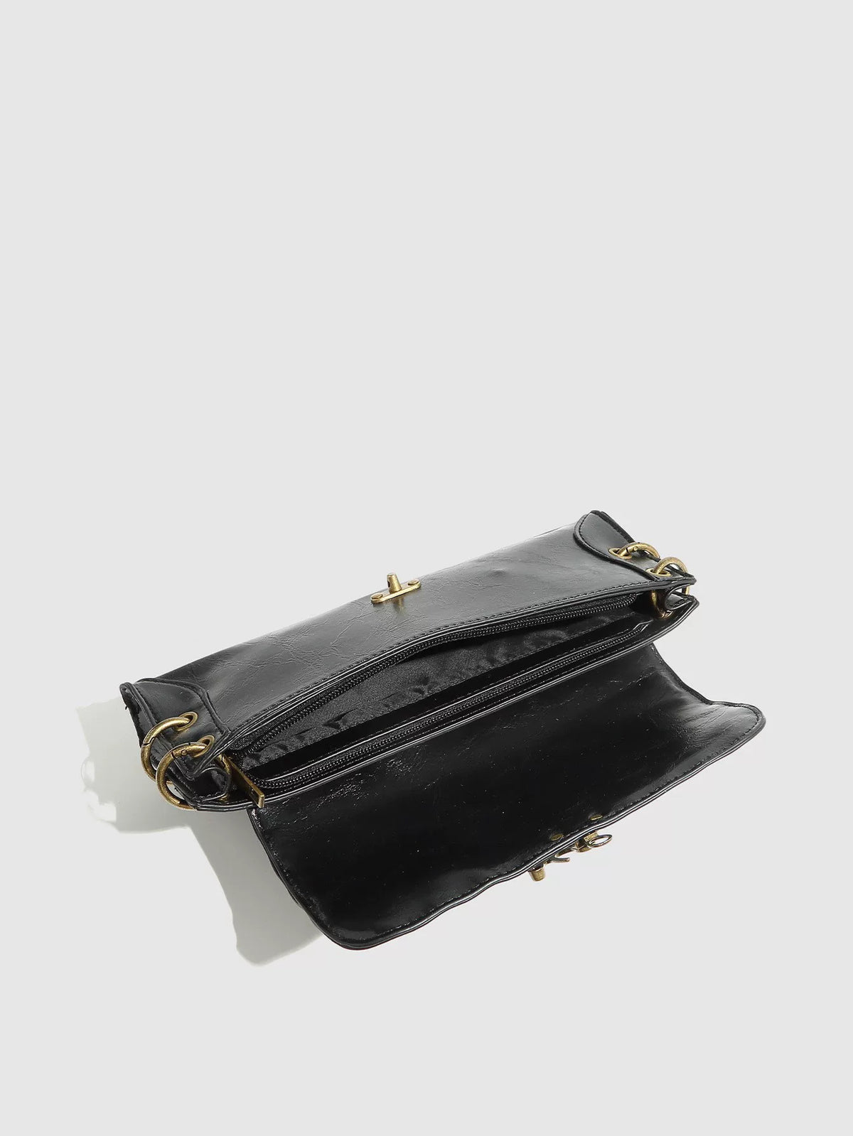Antique Chain Lock Crossbody Bag product photo