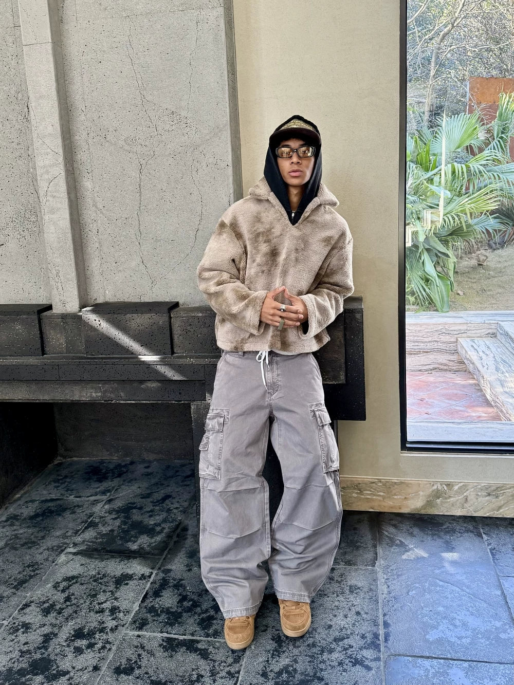 VLABMADE Heavy-Washed Baggy Work Pants
