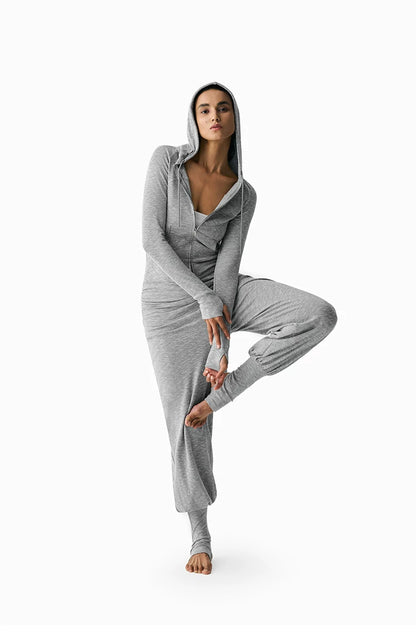 Hooded Zip Jacket and Jogger Set