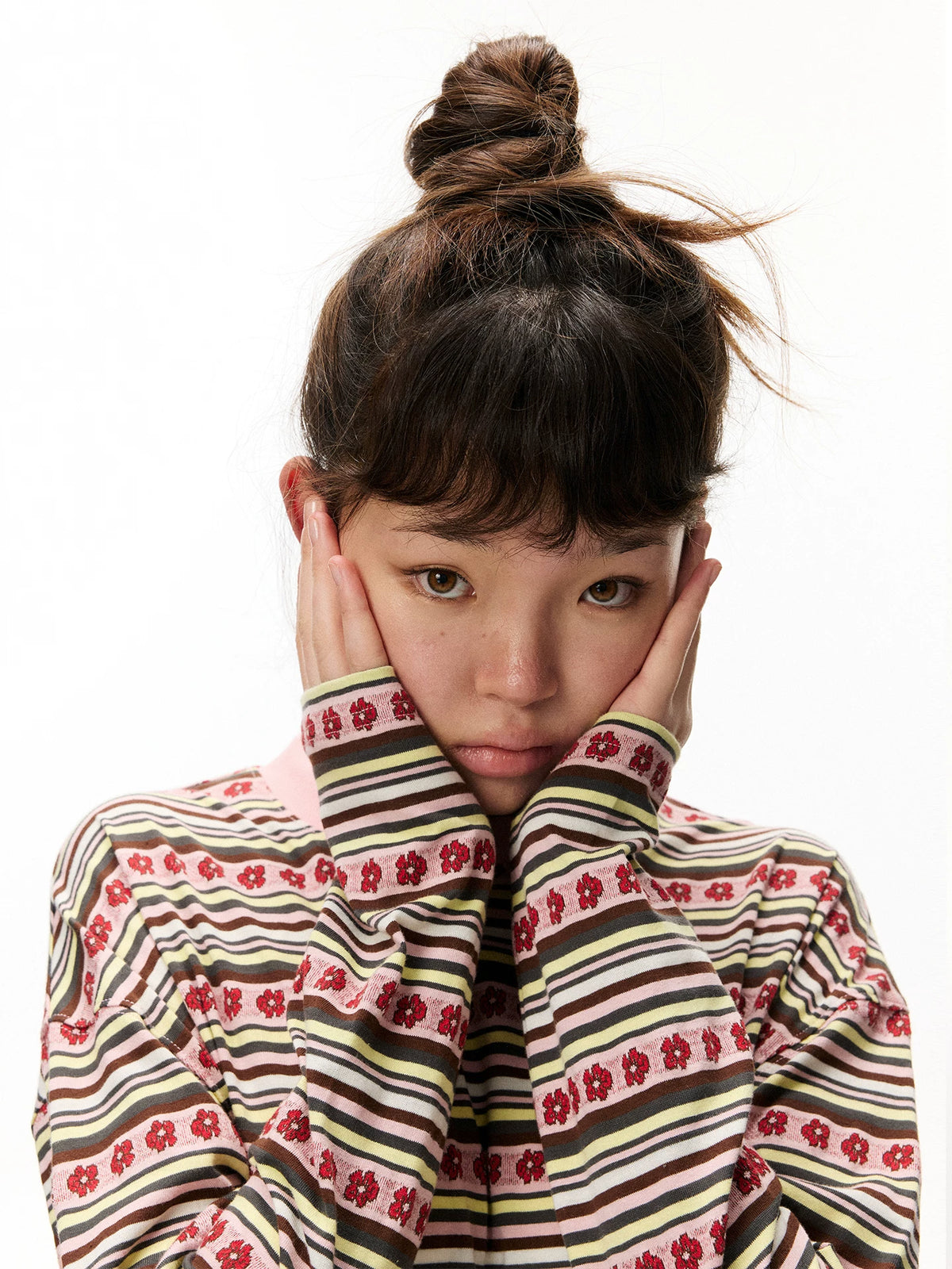 Striped Graphic Knit Sweater