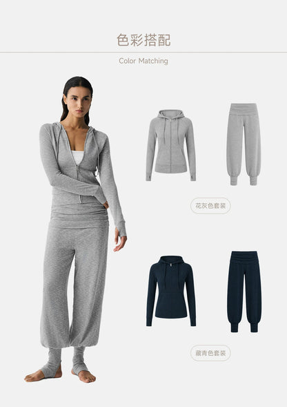Hooded Zip Jacket and Jogger Set