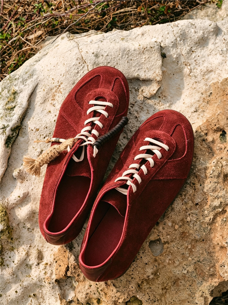 Gaily Embellished Suede Trainer Sneakers