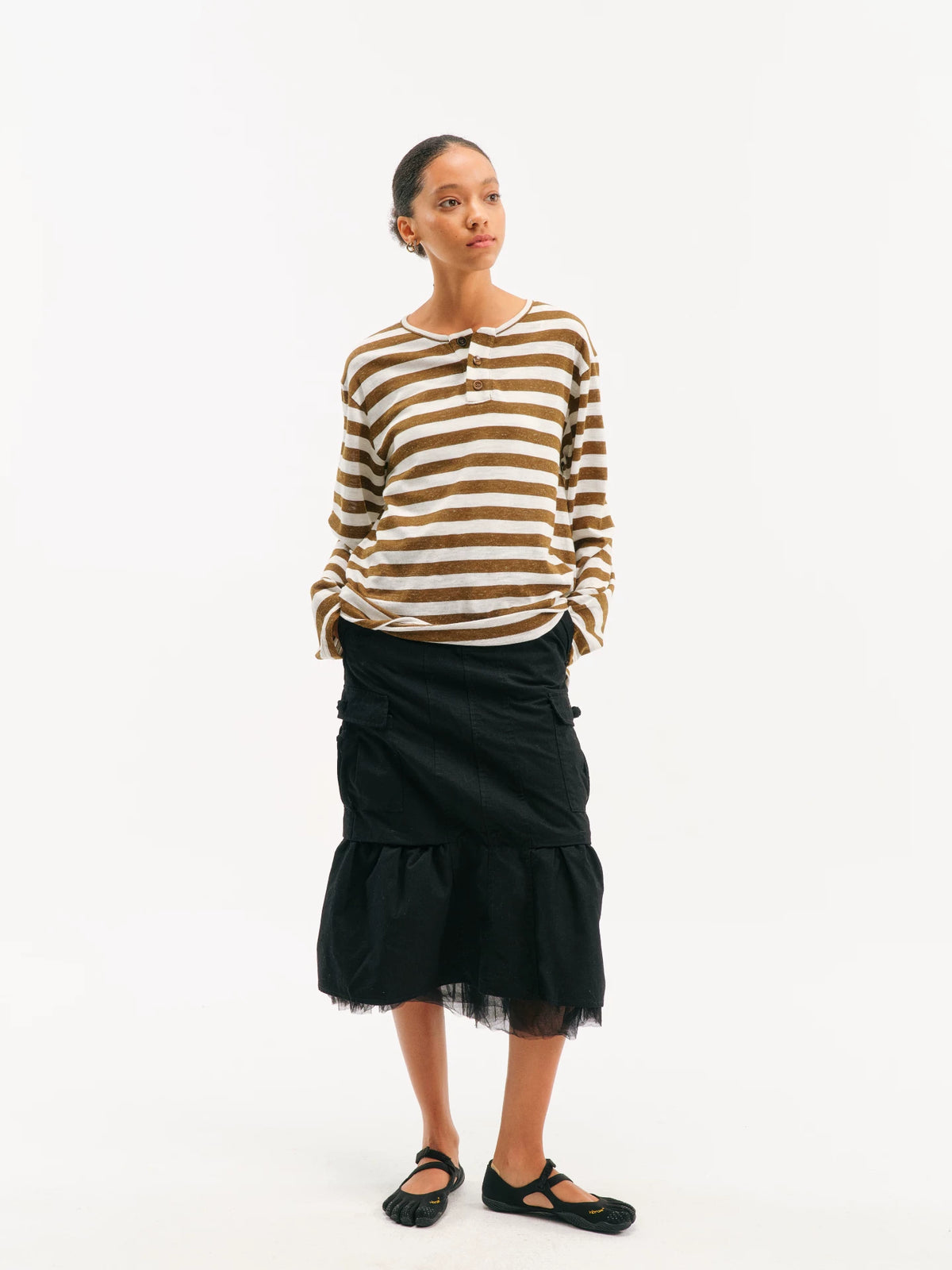 Layered Mesh Midi Skirt product view