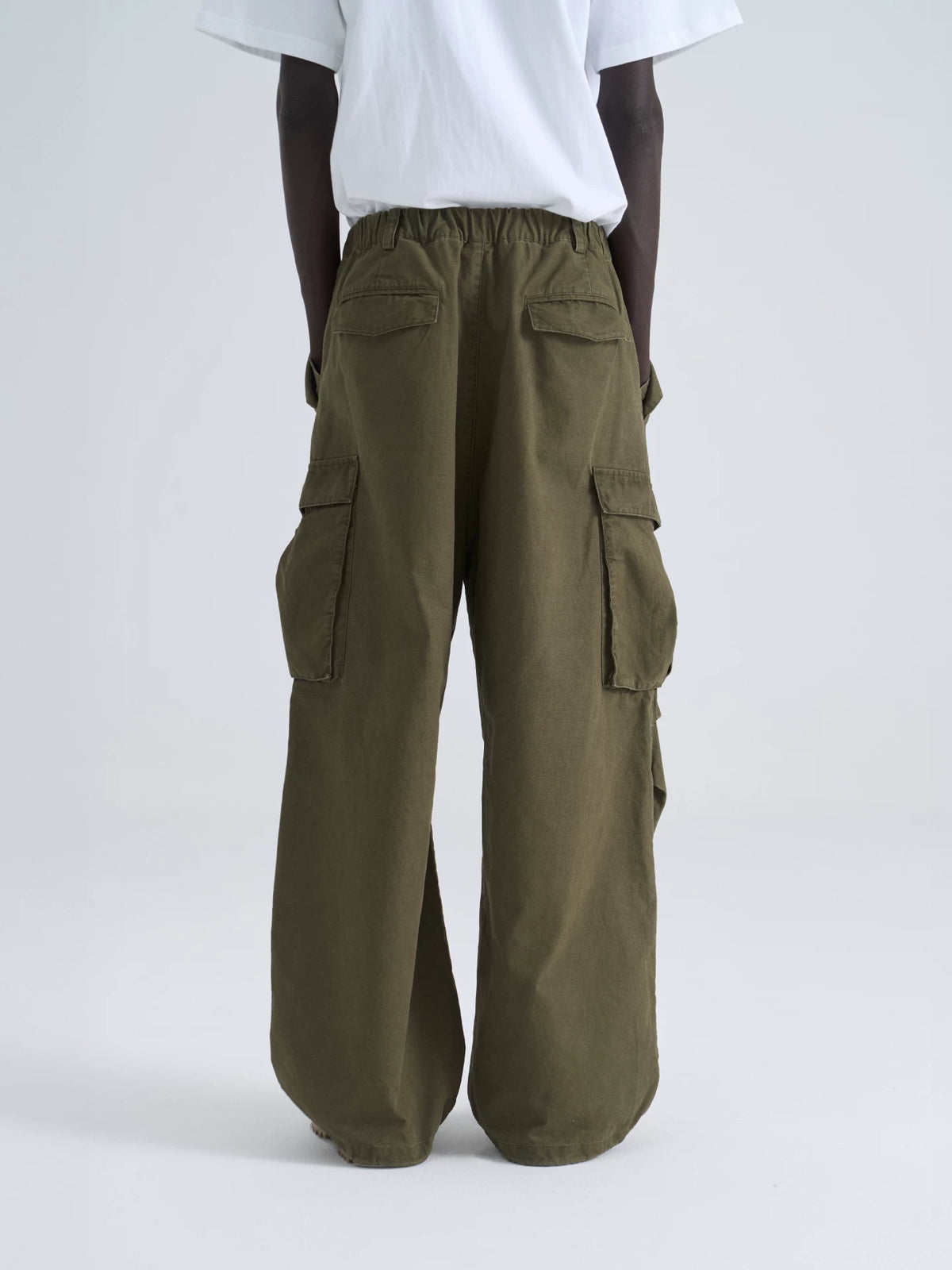 Washed Utility Cargo Pants model view