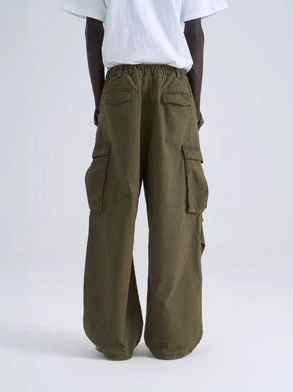 Washed Utility Cargo Pants model view