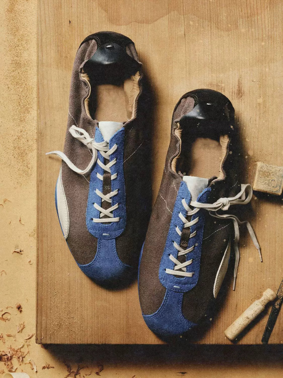 Ruched Colorblock Trainer Sneakers