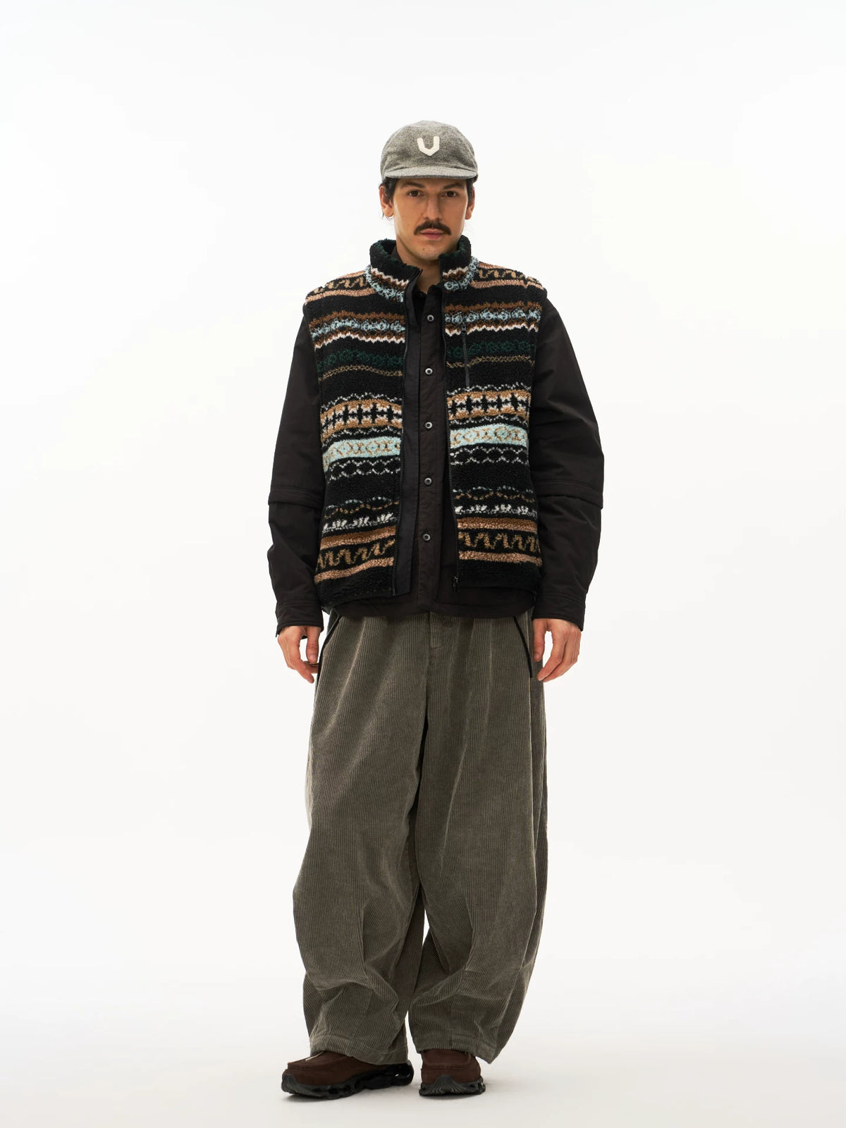 Reversible Fair Isle Fleece Vest