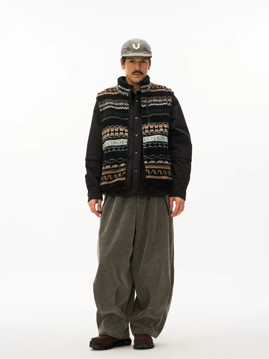 Chaleco polar reversible Fair Isle