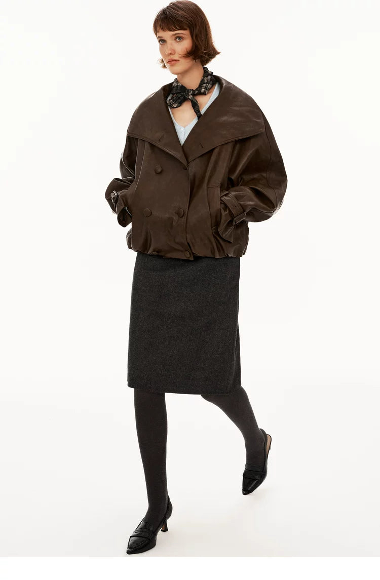 Reversible Wool-Blend A-Line Midi Skirt - 360 view 14