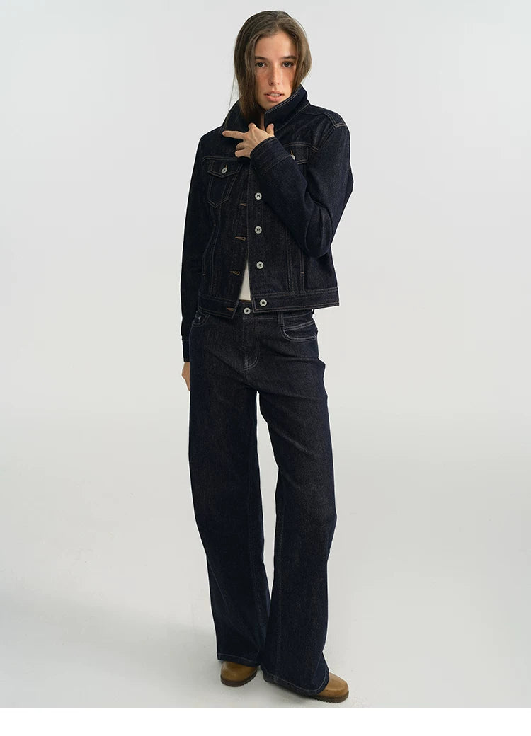 Cropped Vintage Denim Jacket - 360 view 12