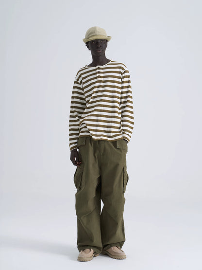 Washed Utility Cargo Pants front view