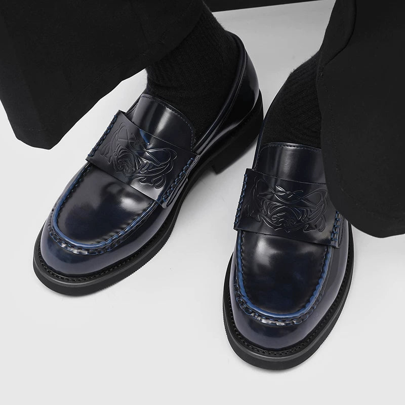 Men's Vintage Leather Elevator Loafers