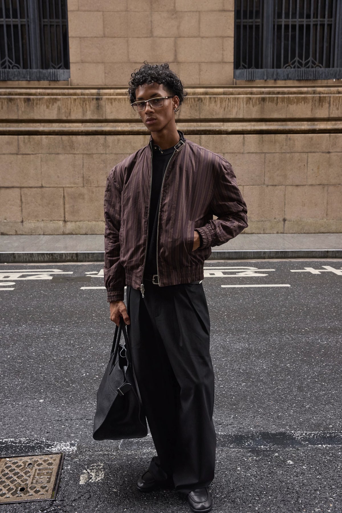 VLABMADE Reversible Waxed Harrington Jacket - 360 view 6