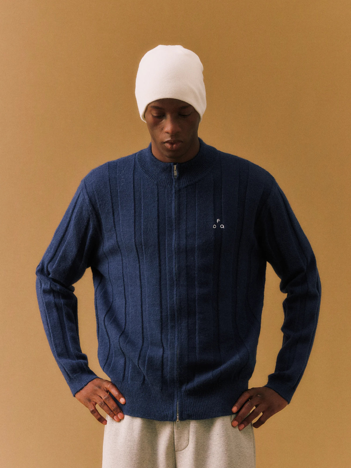FPA Ribbed Knit Zip Jacket