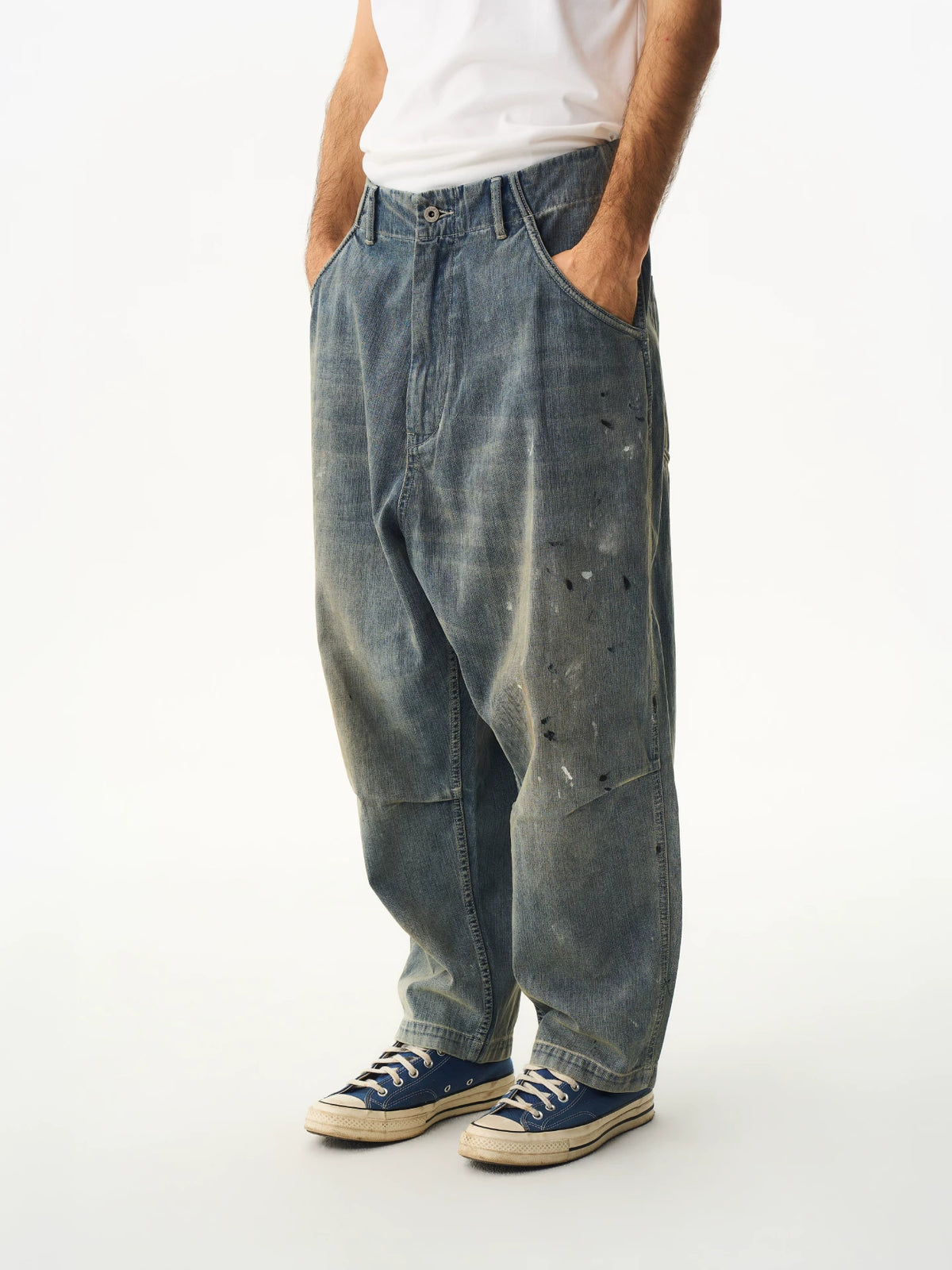 Washed Splatter Denim Jeans product view