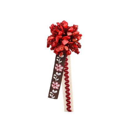 Colorful Floral Lapel Pin