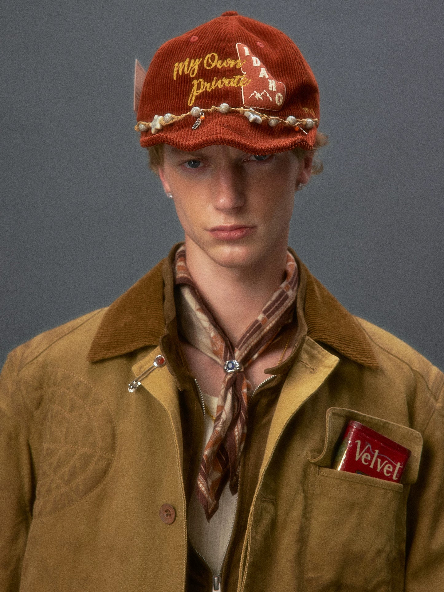 Vintage Turn-Up Brim Cotton Cap