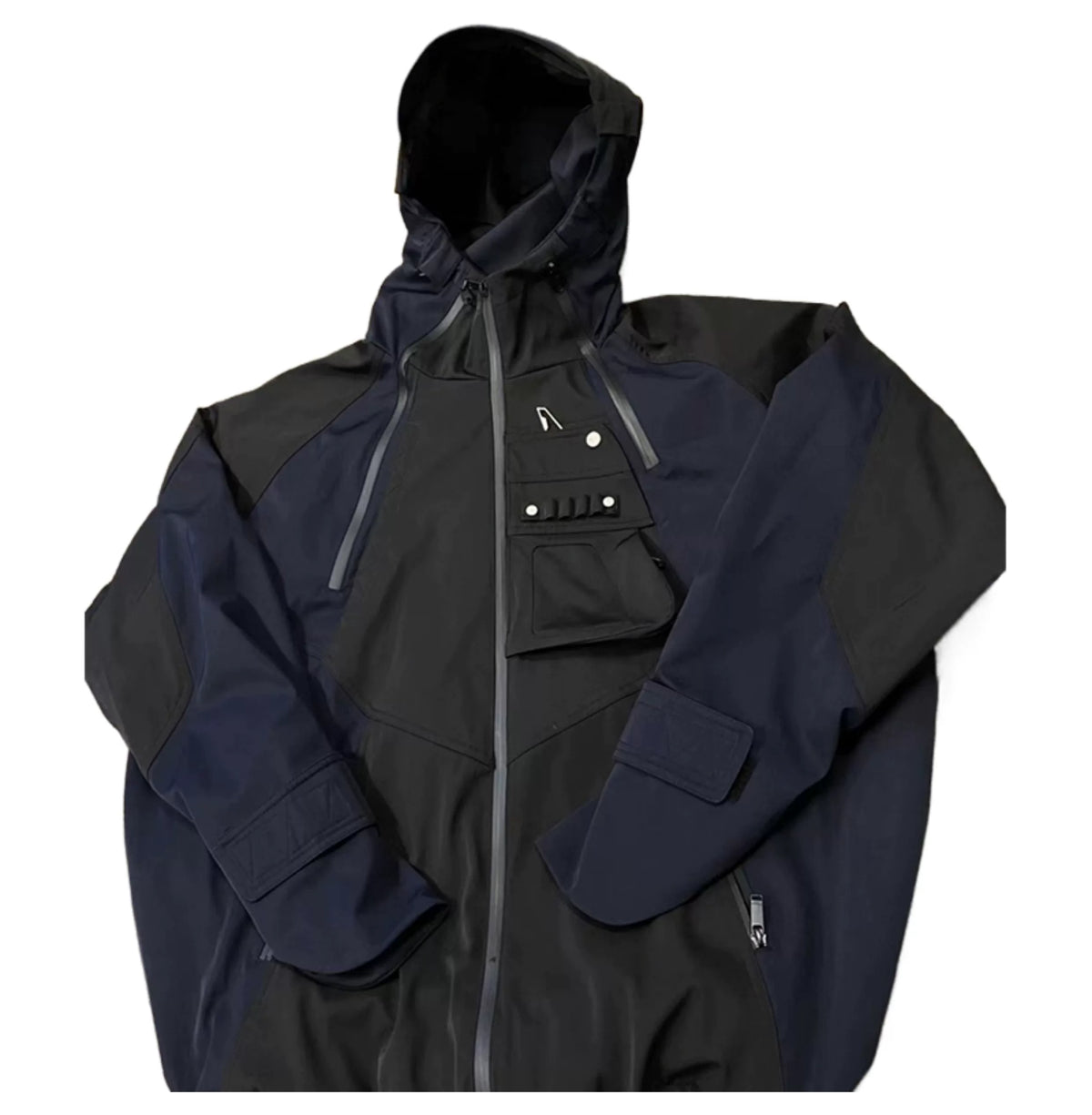 Color Block Hooded Utility Jacket product photo