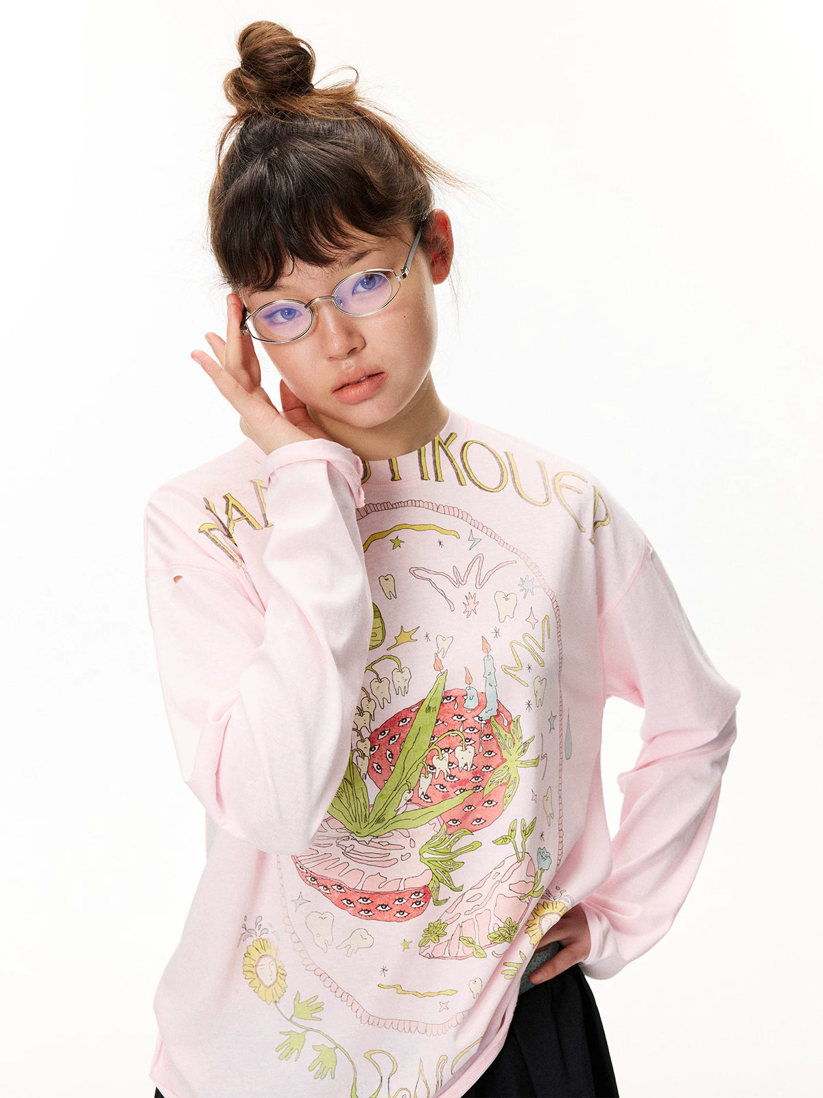 Floral Graphic Long Sleeve Top