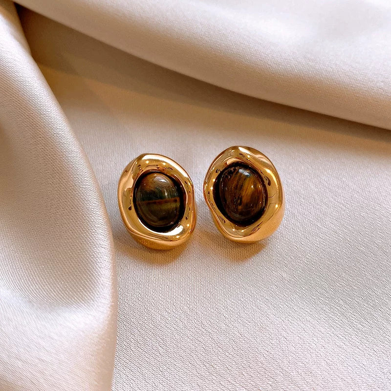 Vintage Tiger Eye Bracelet & Ring Set