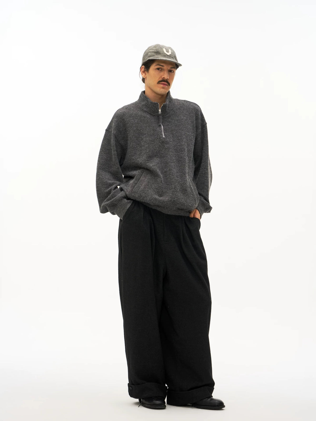 Half-Zip Relaxed Pullover