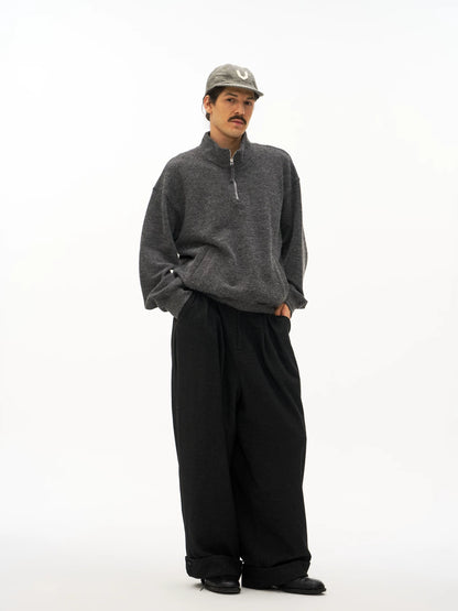 Half-Zip Relaxed Pullover