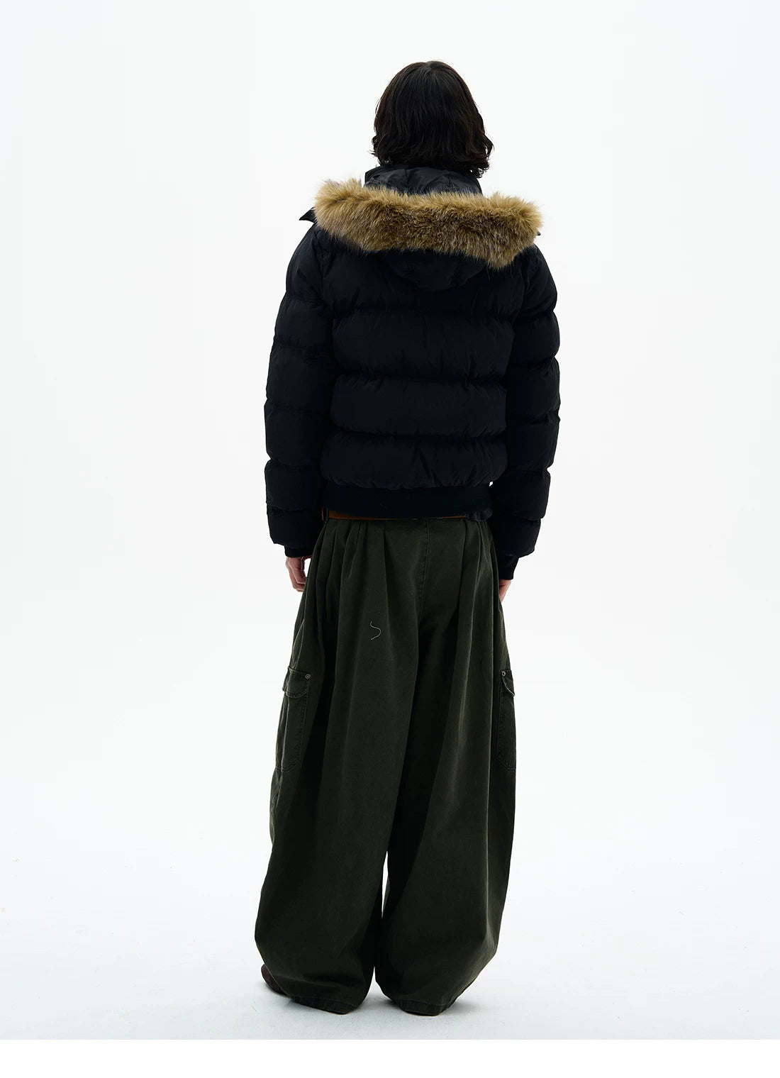 Faux Fur Hood Puffer Jacket product photo
