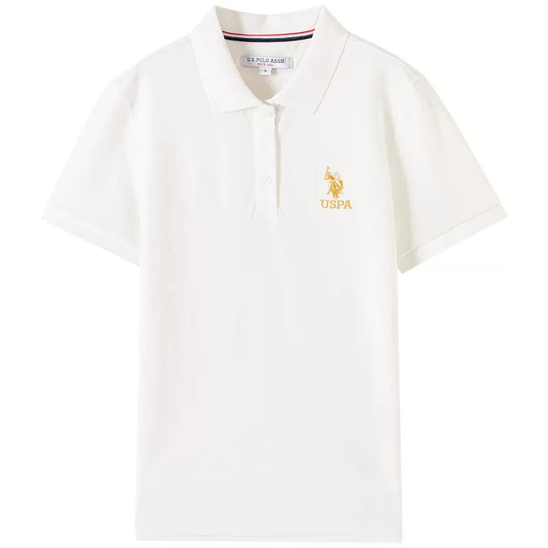 U.S. Polo Assn. Women's Breathable Short Sleeve Polo Shirt