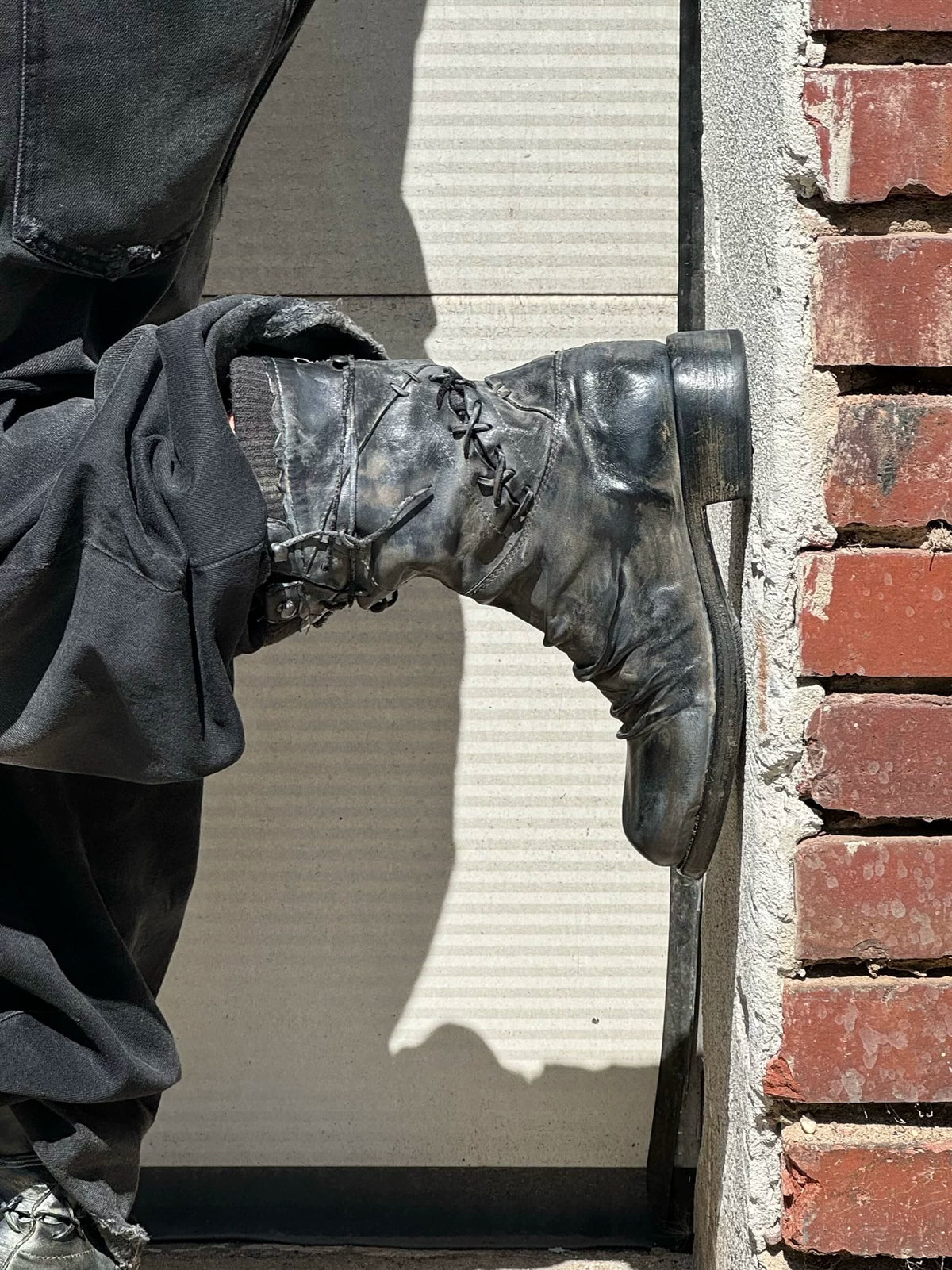 VOWPROGRESS Horsehide Combat Boxing Boots
