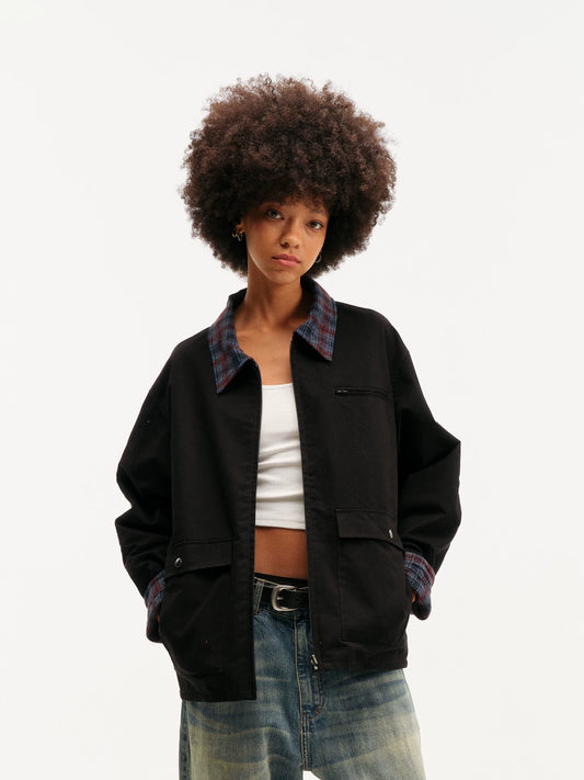 Reversible Plaid Work Jacket product view 2