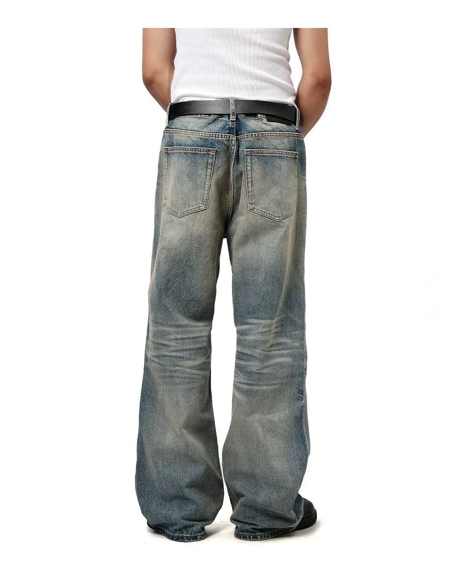 Straight Leg Jeans, back view