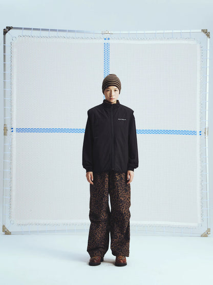 Reversible Camo and Leopard Sherpa Vest - view 11