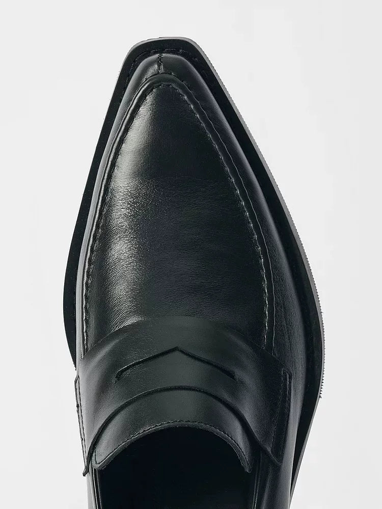 Satin-Finish Calfskin Loafers