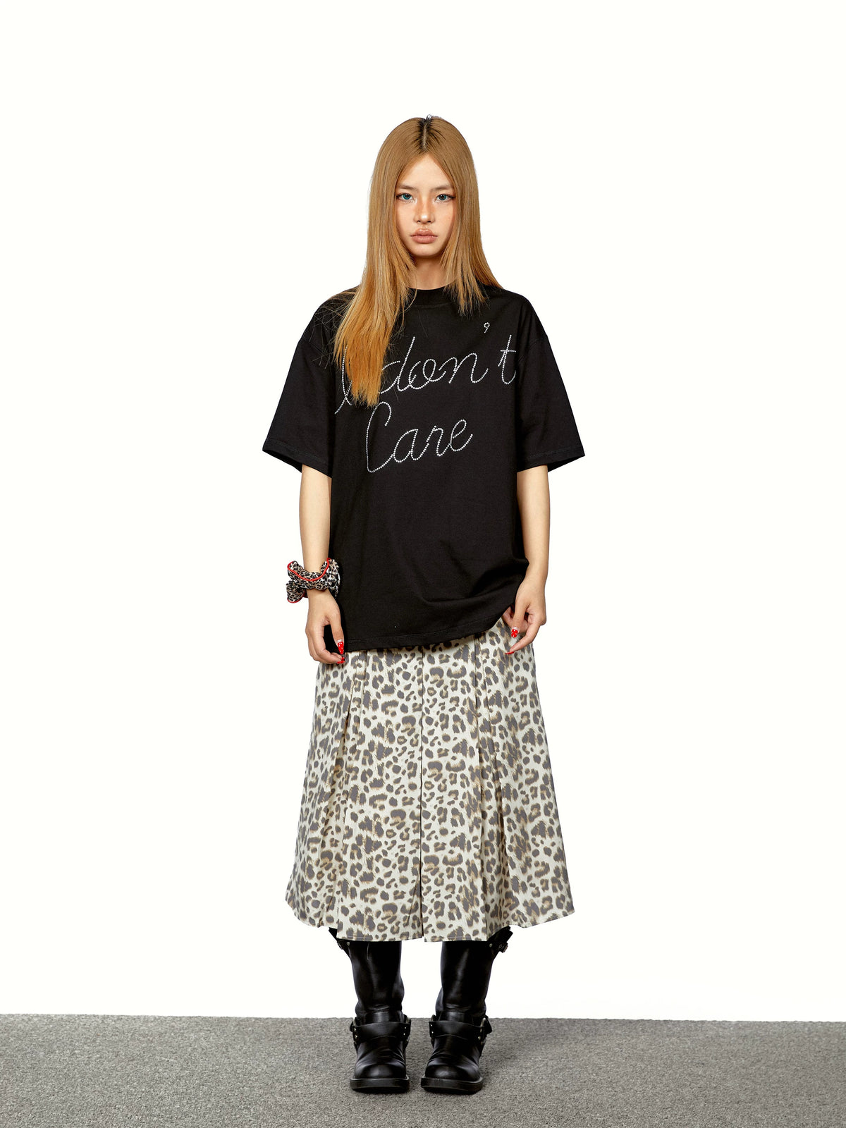 Rhinestone Letter Graphic T-Shirt product photo