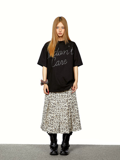 Rhinestone Letter Graphic T-Shirt product photo