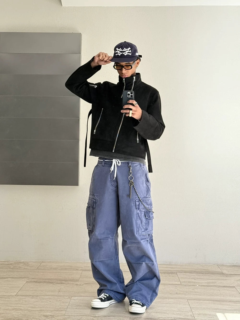 VLABMADE Heavy-Washed Baggy Work Pants