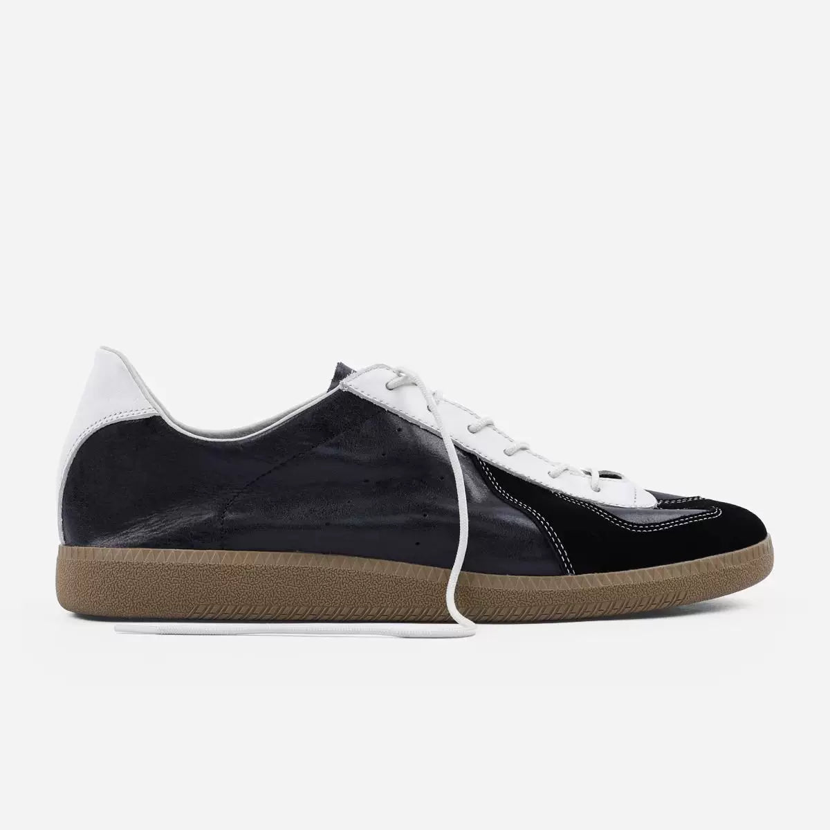 Artichoke Mixed-Leather Low-Profile Trainer Sneakers